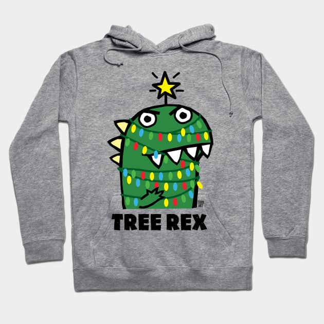 TREE REX Hoodie by toddgoldmanart